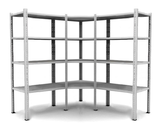 Угловой стеллаж MS Standart 185/100x50/4
